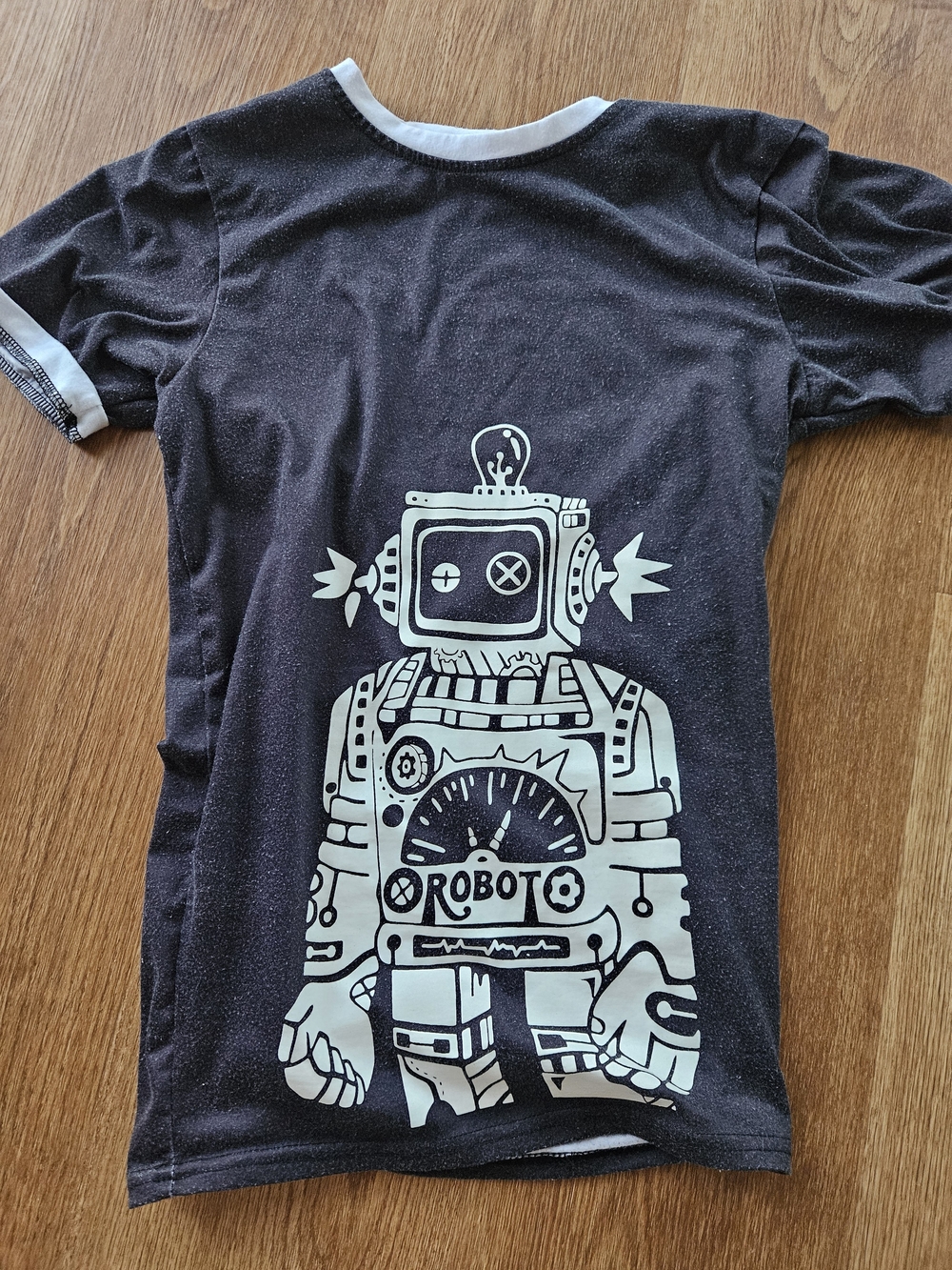Graphic Robot Tee in Black and White